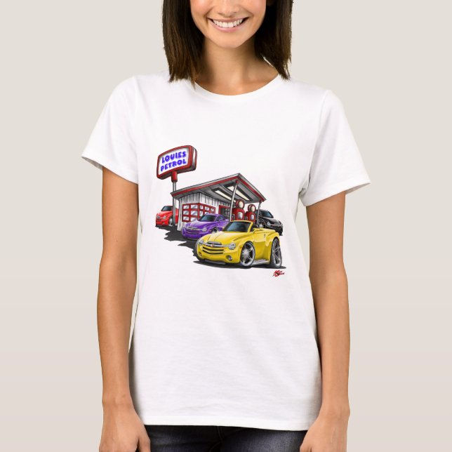 Camiseta 2003-06 escena de la gasolinera de SSR (Anverso)