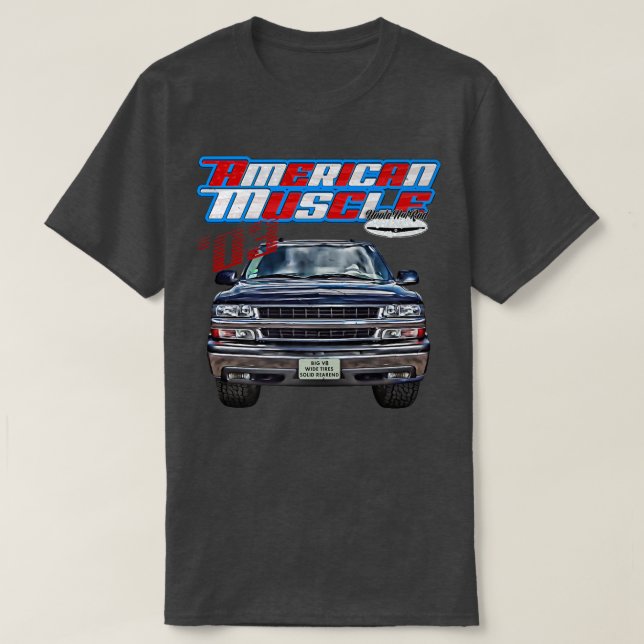 Camiseta 2003,Tahoe,Camión de cuerpo cuadrado,Yukón,Suburba (Diseño del anverso)