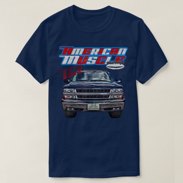 Camiseta 2003,Tahoe,Camión de cuerpo cuadrado,Yukón,Suburba (Diseño del anverso)