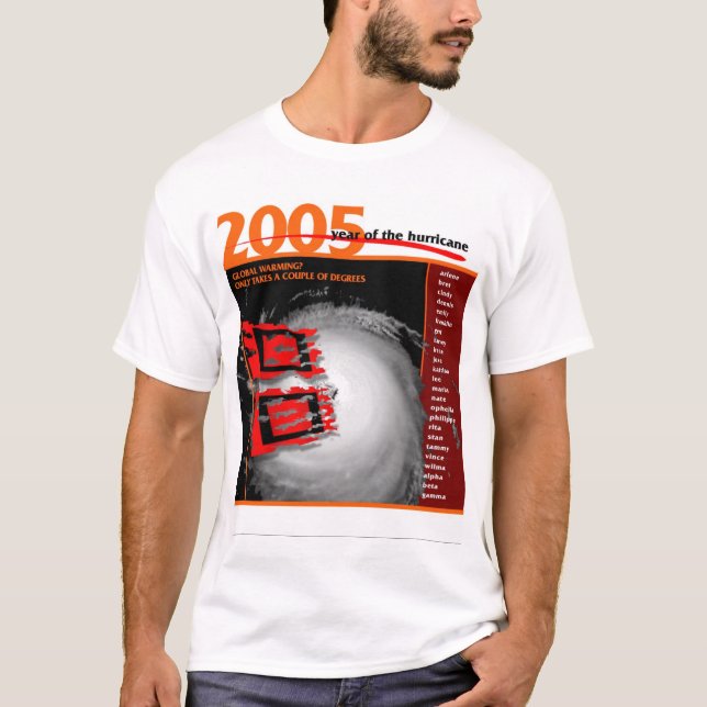 Camiseta 2005 años del huracán (Anverso)