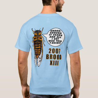 Camiseta 2007 Brood XIII Illnois Retro Tshirt. A doble cara