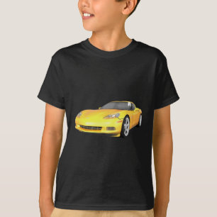 Camiseta 2008 Corvette: Coche deportivo: Fin amarillo: