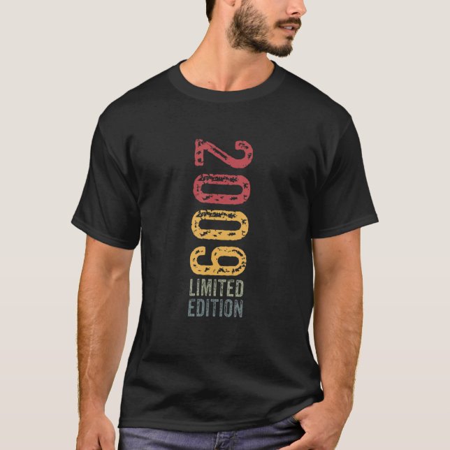 Camiseta 2009 Edición Limitada Cumpleaños Vintage Retro_1 (Anverso)