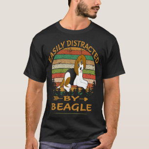 Camiseta 2009 Fácilmente Distraído Por Beagle