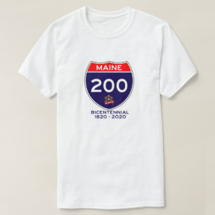 Camiseta 200o aniversario de Maine bicentenario
