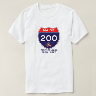 Camiseta 200o aniversario de Maine bicentenario