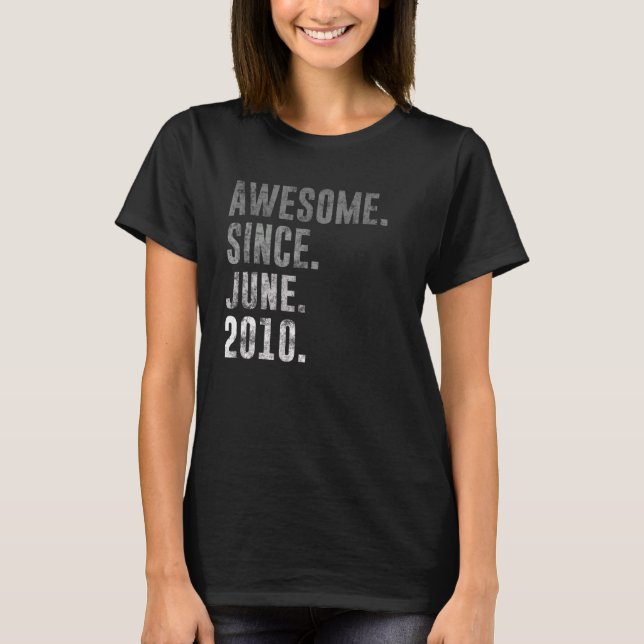 Camiseta 2010 12 asombroso desde junio de 2010 12º Informe  (Anverso)