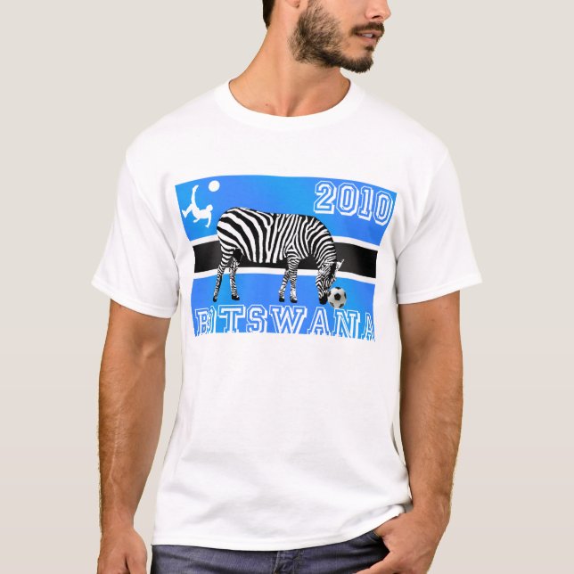 Camiseta 2010 del fútbol de las cebras de Botswana (Anverso)