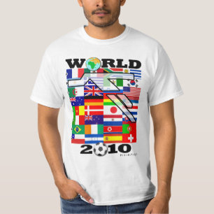 Camiseta 2010 del fútbol del globo del mundial
