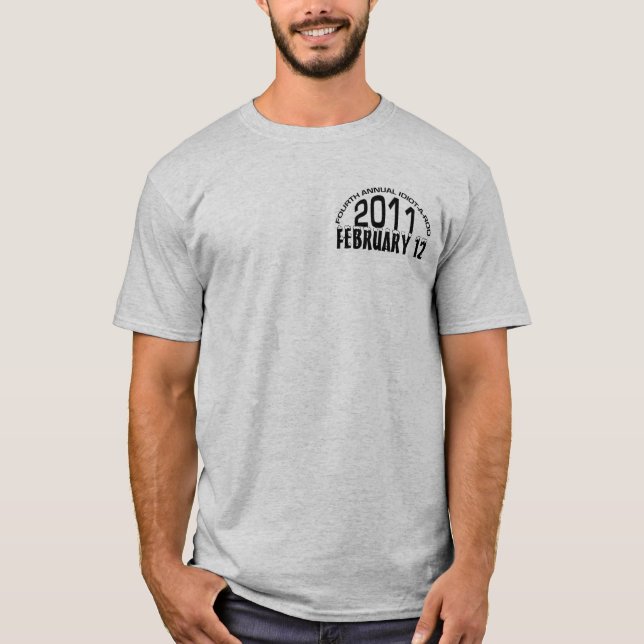 camiseta 2011 de la Idiota-uno-barra (Anverso)