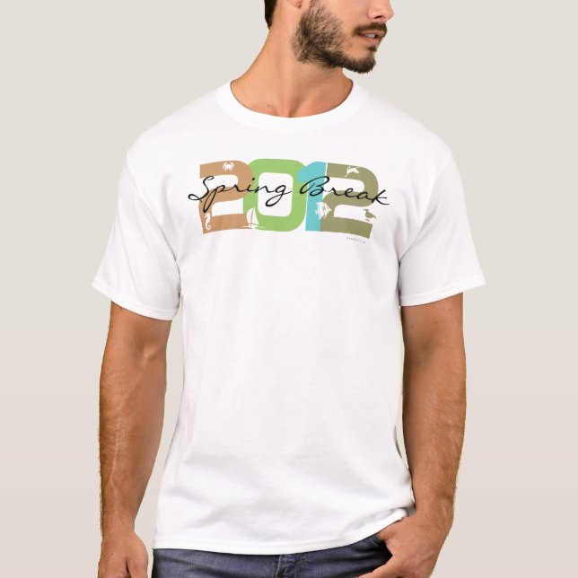 Camiseta 2012 de la costa de las vacaciones de (Anverso)