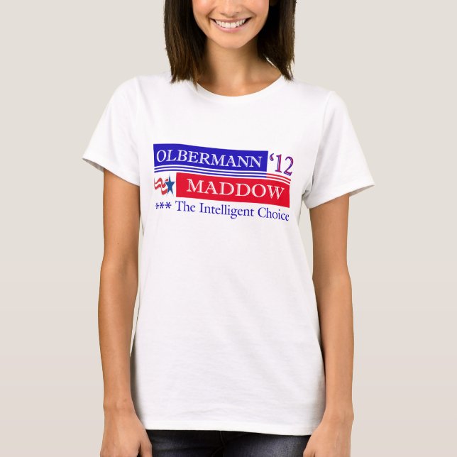 Camiseta 2012 de Olbermann Maddow (Anverso)