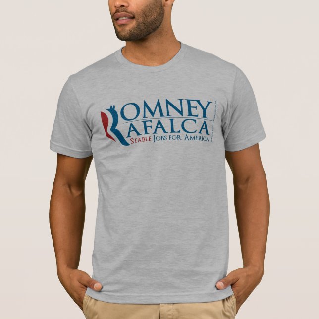 Camiseta 2012 de Romney Rafalca de los grises (Anverso)