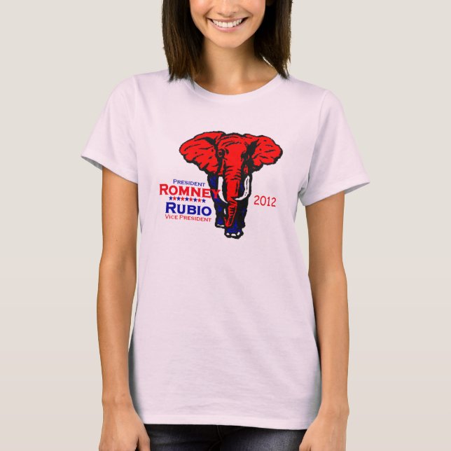 Camiseta 2012 de Romney Rubio (Anverso)