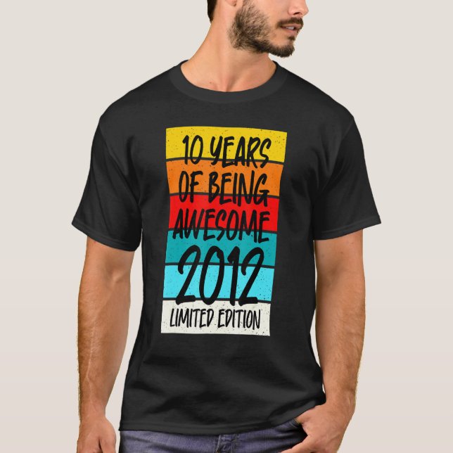 Camiseta 2012 Diez Años De Ser Increíble (Anverso)