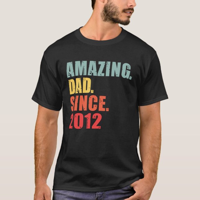 Camiseta 2012 Papá Increíble Desde 2012 (Anverso)
