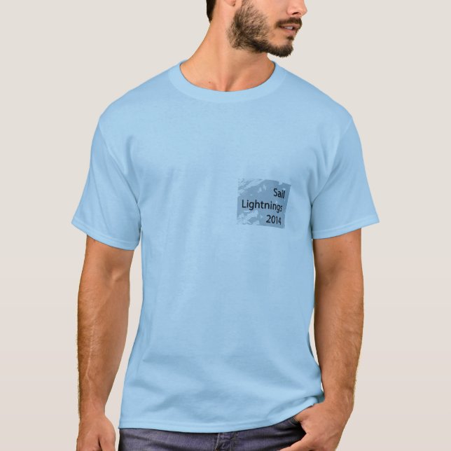 Camiseta 2014 de los relámpagos de la vela (Anverso)