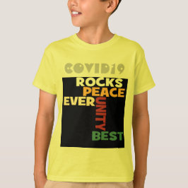 Camiseta 2014 Love Rocks Peace Art Print