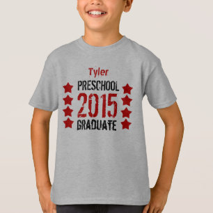 Camiseta 2015 o CUAESQUIERA graduados preescolares A012 del