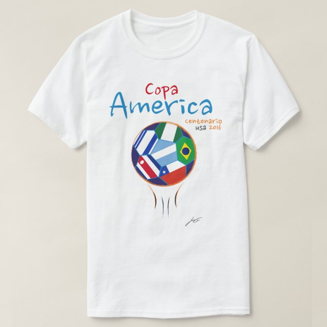 Camiseta 2016 de Copa América Centenario los (Diseño del anverso)