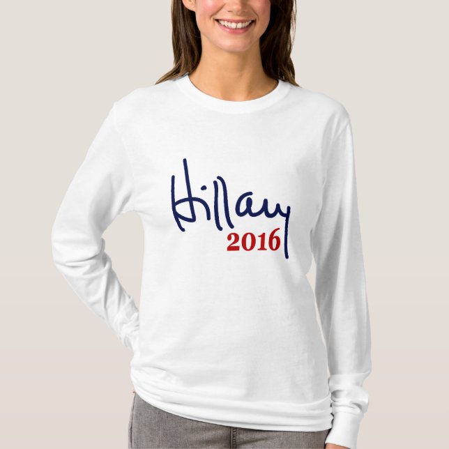 Camiseta 2016 de la firma de Hillary (Anverso)