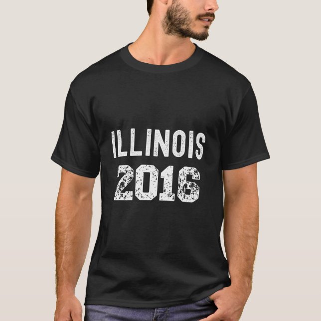 Camiseta 2016 Illinois Year State Tourist Memories (Anverso)
