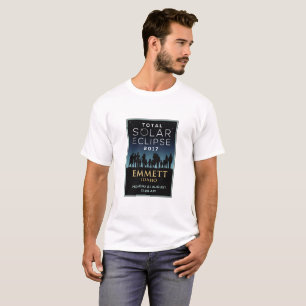 Camiseta 2017 eclipse solar total - Emmett, identificación