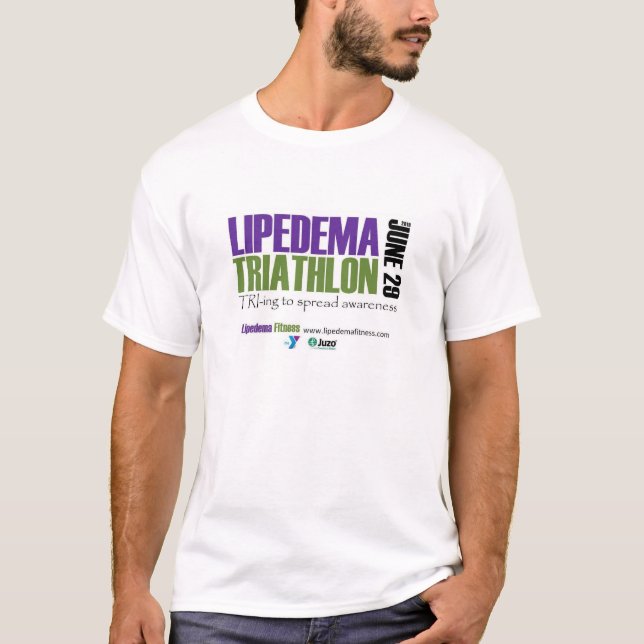 Camiseta 2019 Triathlon de Lipedema - hombres (Anverso)