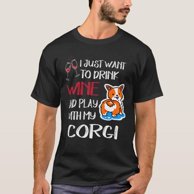 Camiseta 201 Solo quiero beber vino (Anverso)