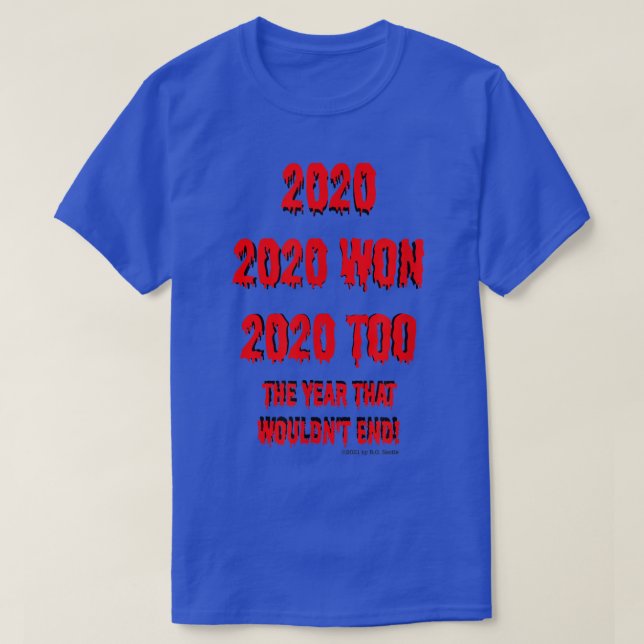 Camiseta 2020 el año que no terminará (Diseño del anverso)