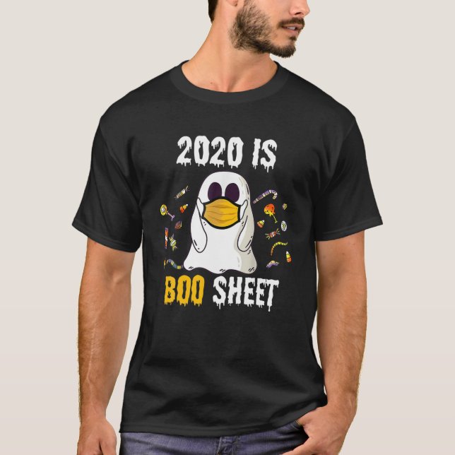 Camiseta 2020 Es Halloween Fantasma Y Candy Funny (Anverso)