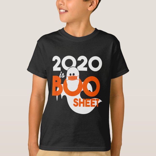 Camiseta 2020 es hoja de fantasma de Halloween  (Anverso)