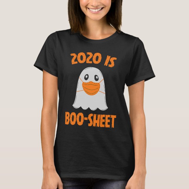 Camiseta 2020 Es Una Hoja De Boo Halloween Ghost Wear Mask  (Anverso)