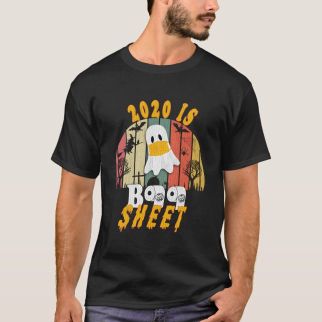 Camiseta 2020 Is Boo Sheet Halloween Ghost Wear S (Anverso)
