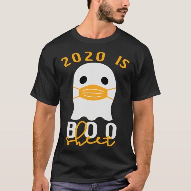 Camiseta 2020 Is Boo Sheet Halloween In Quarantine Costume  (Anverso)