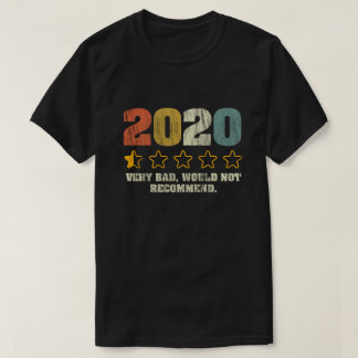 Camiseta 2020 Muy mal no se recomienda - 1 estrella Vintage