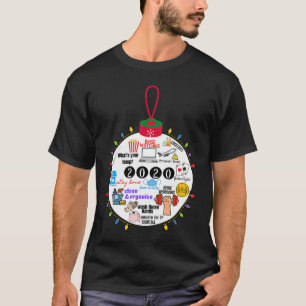 Camiseta 2020 Navidades Ball Social Distance Quarantine Chr
