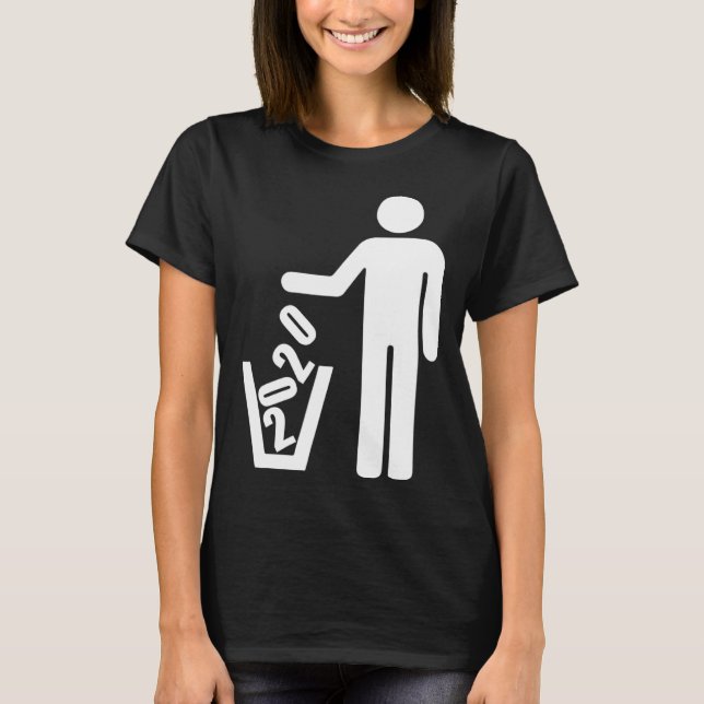 Camiseta 2020 not recommended Basket Waste garbage can (Anverso)