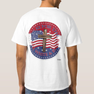 Camiseta 2020 Reza Por La Bandera Roja, Blanca Y Azul
