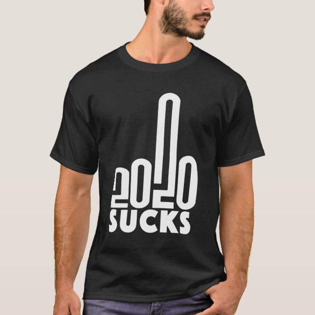 Camiseta 2020 Sucks Dedo Medio Muy Mal Año Una Estrella Re (Anverso)