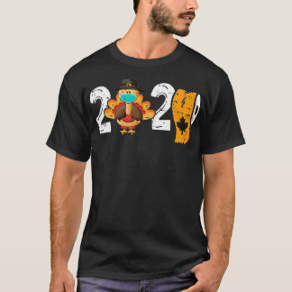 Camiseta 2020 Turkey In Mask Toilet Paper Thanksgiving Gift