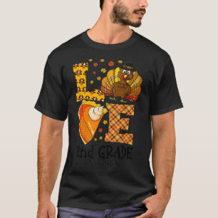 Camiseta 2021 Día de Acción de Gracias Amor Maestra de 2º g