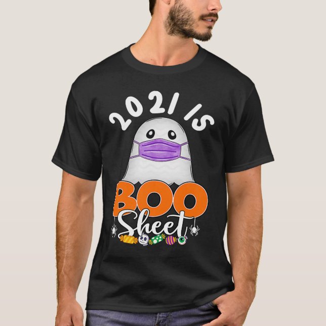 Camiseta 2021 Es La Hoja De Boo Fantasma Halloween Fiesta M (Anverso)