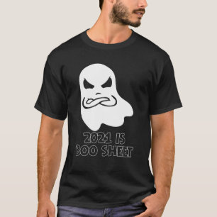 Camiseta 2021 Es Una Hoja De Boos Enfadada Fantasma Gracios