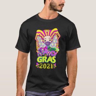 Camiseta 2021 Mardi Gras Costume Mardi Gras 2021 Quarantin