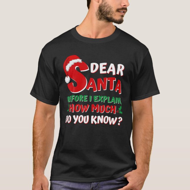Camiseta 2021 Niños De Navidades Divertidos Adultos Santa I (Anverso)