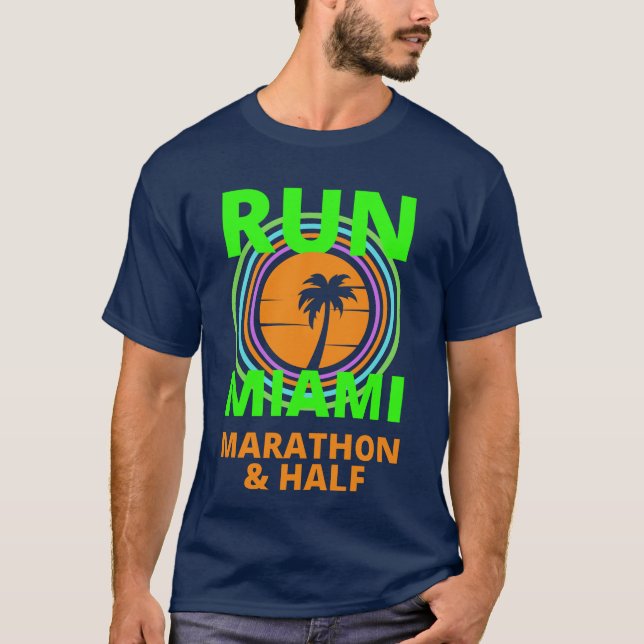 Camiseta 2022 de Miami Marathon Life Time (Anverso)