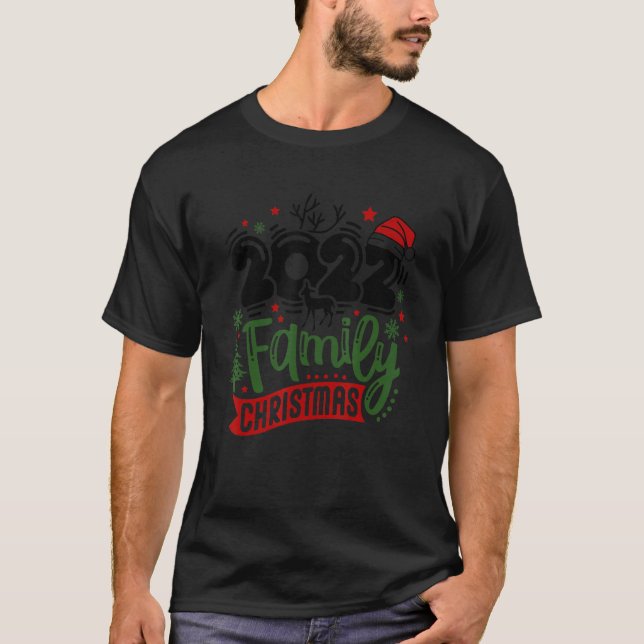 Camiseta 2022 Family Christmas, Squad Santa Elf Funny (Anverso)