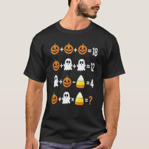 Camiseta 2022 Halloween Orden de Operaciones Examen Matemát