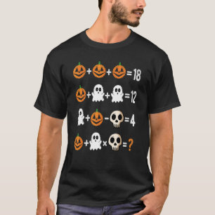 Camiseta 2022 Halloween Orden de Operaciones Examen Matemát